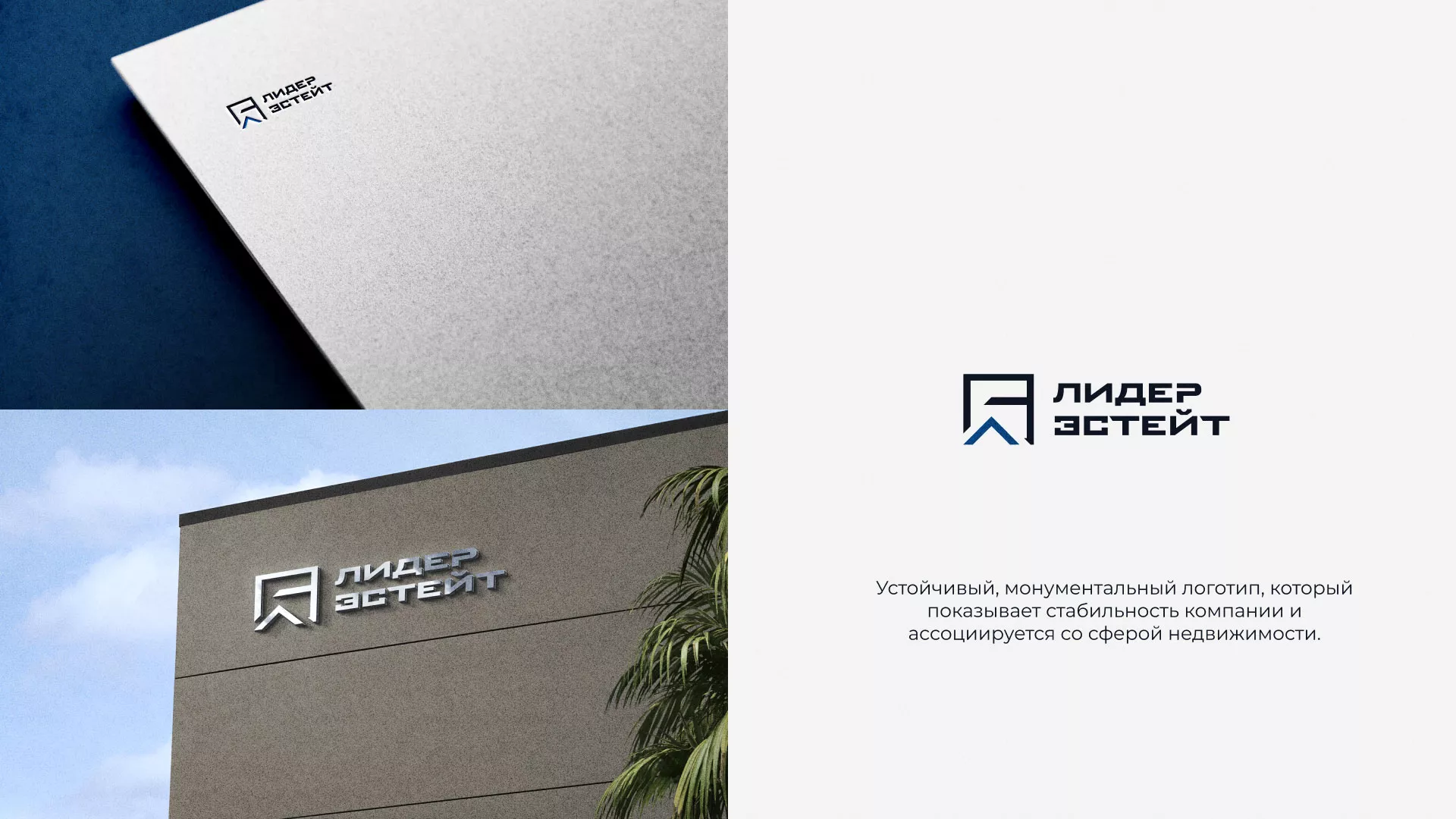 Разработка логотипа агентства недвижимости «Лидер Эстейт» в Хасавюрте